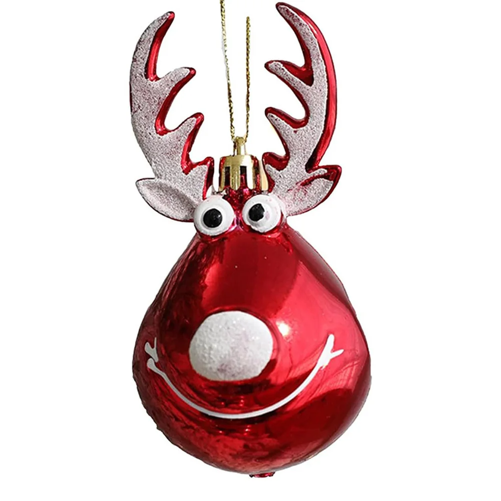 

Festive Home Decor Christmas Tree Ornaments During Holiday Season Adorable Elk Design Easy To Hang Eye-catching Design