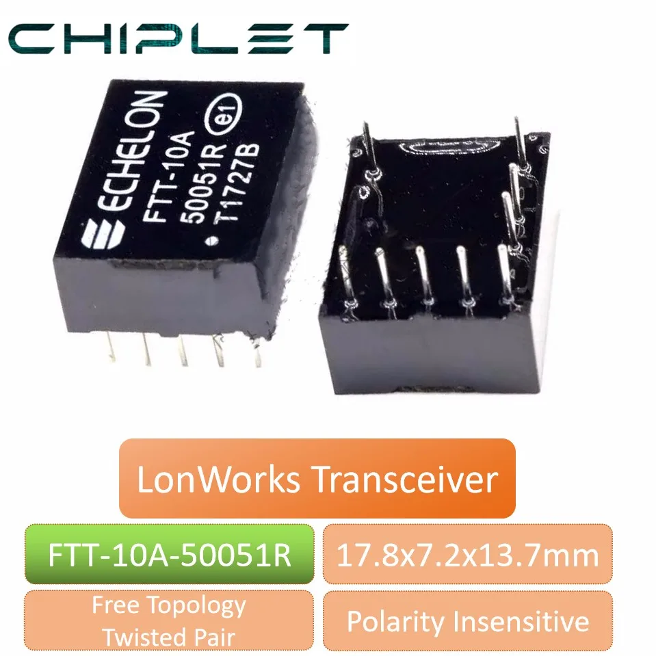 1pcs FTT-10A-50051 FTT-10A 50051R Module DIP9 100% LonWorks Transceiver Free Topology Twisted Pair Polarity Insensitive ECHELON