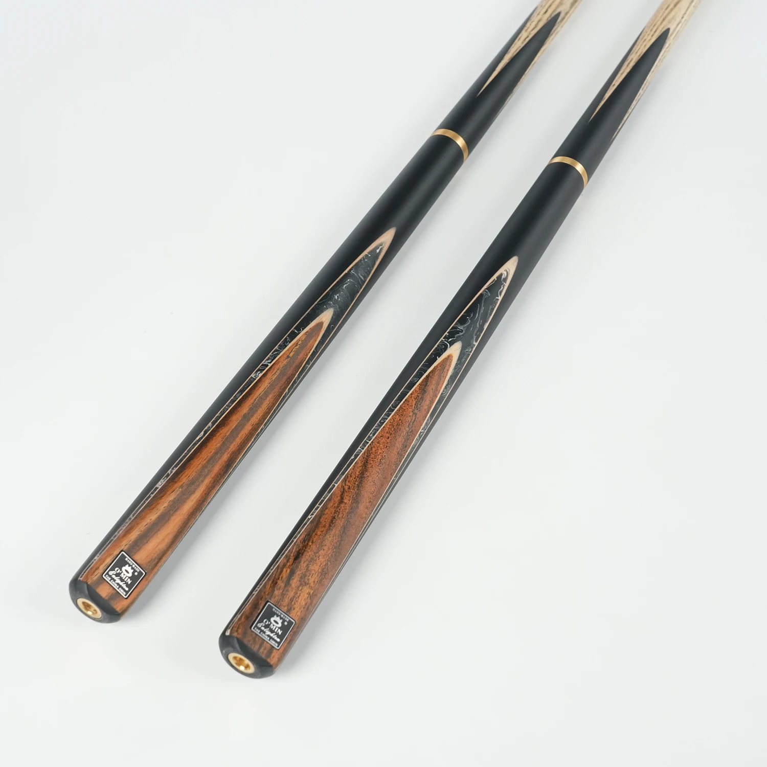 STLFNew Omin éclairer JO-1Q 3/4 billard articulés queue de billard à la main bâton de queue de billard en laiton frêne bois jeu de piscine