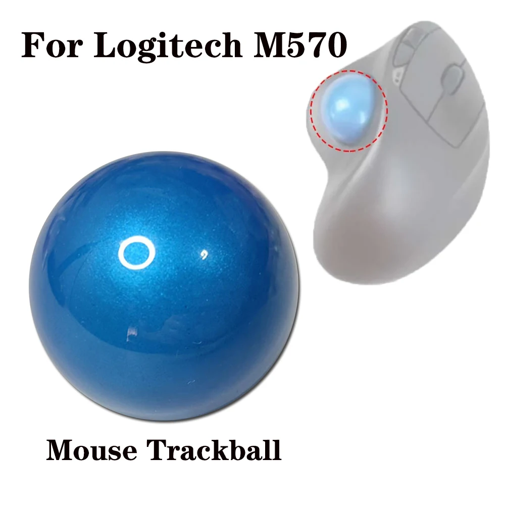 1 szt. Zamiennik Trackball profesjonalna niebieska mysz Ball Trackball dla Logitech M570 części do naprawy myszy akcesoria