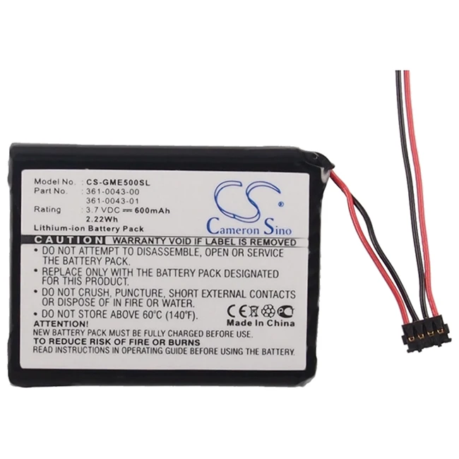 Cameron Sino 600mAh Battery For Garmin Edge 200 Edge 205 Edge 500 Edge Explore 820 010-01626-02 Edge 520 Edge 820 4RL58983