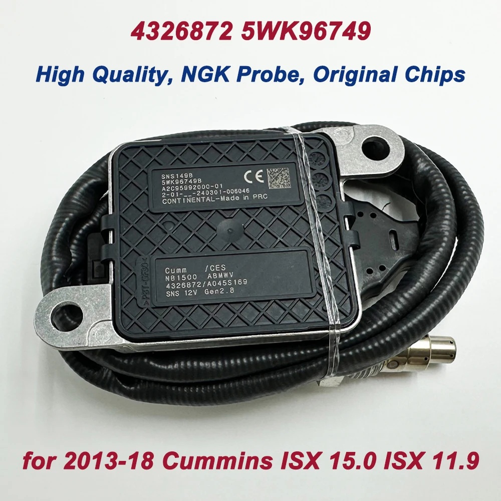 

4326872 5WK96749 2872942NX High Quality Chips for NGK Probe Nitrogen Oxide Nox Sensor 5WK96749B for 2013-18 Cummins ISX 15.0 ISX