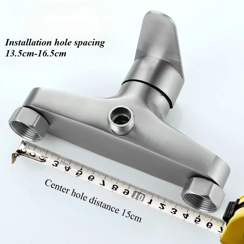 

Bathroom concealed water heater mixing valve 304 stainless steel shower faucet hot and cold bathroom shower set