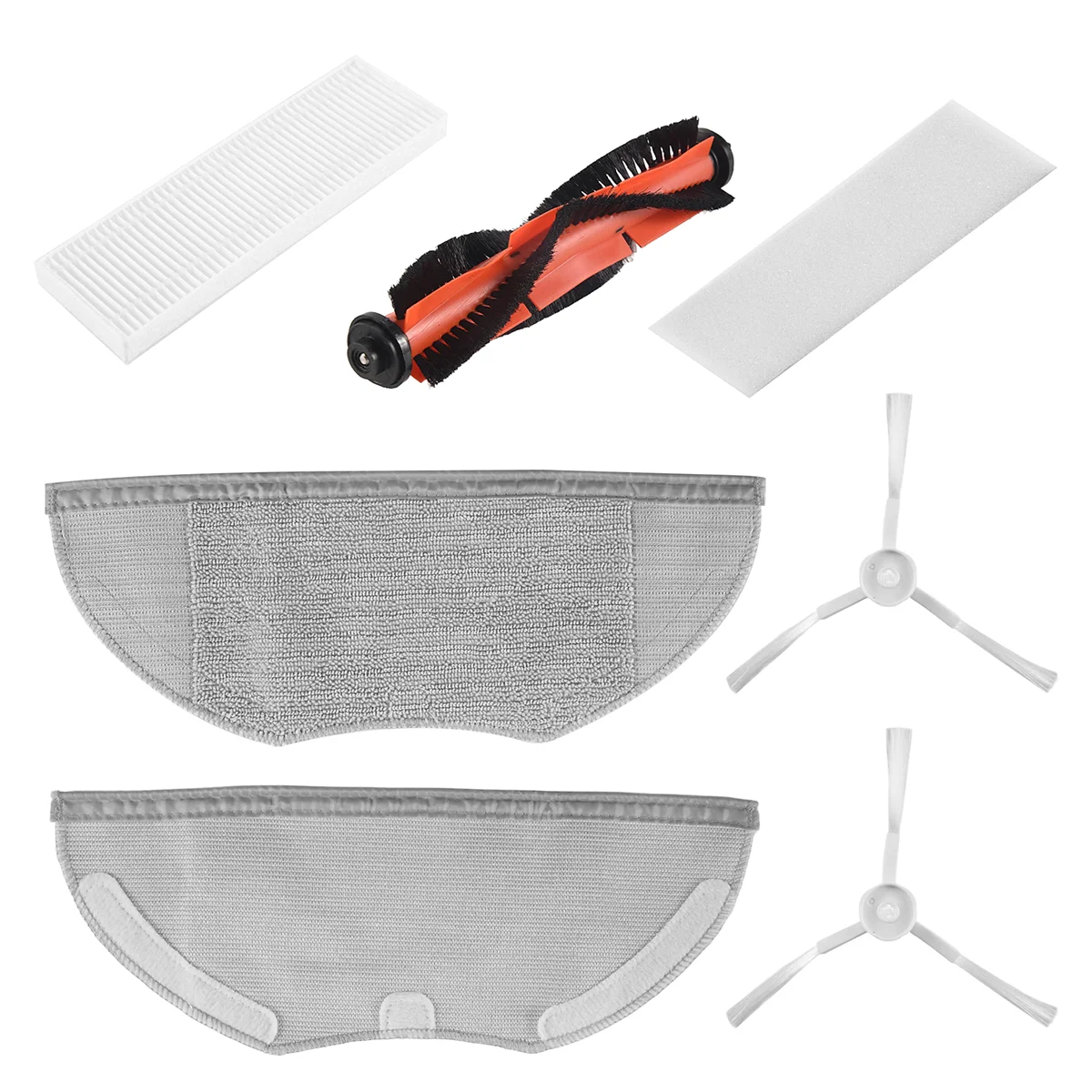 【24 heures de vente!】 Brosses principales, filtres à brosse latérale, chiffon de nettoyage, chiffons de vadrouille pour aspirateur Robot Xiaomi Mijia G1, accessoires