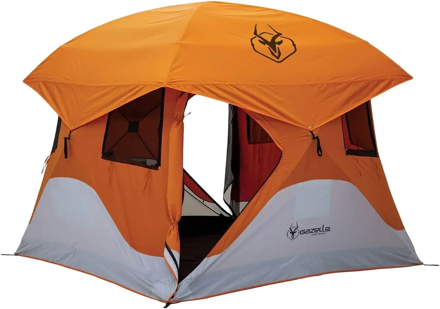 T4 Waterproof 4 Person Portable Polyester Outdoor Pop Up Camping or Beach Tent with Removable Floor, Mesh Screens