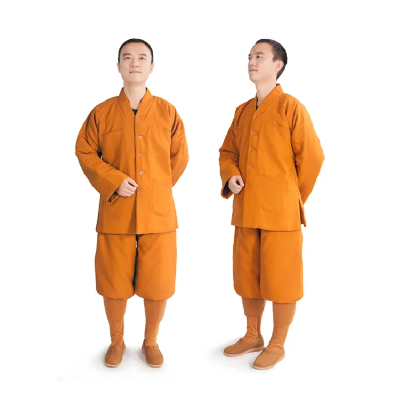 Mannen Vrouwen Katoen Boeddhistische Gewaad Japon Boeddhisme Lange Meditatie Kleding Monnik