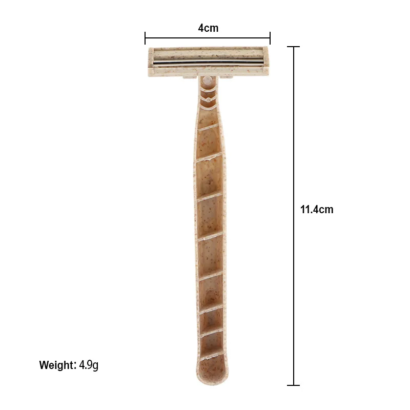 Biodegradable Disposable Shaving Razors 20-50PCS Twin Blade Compostable Razors for Tattoo Artist Skin Prep and Hair Removal - view 2