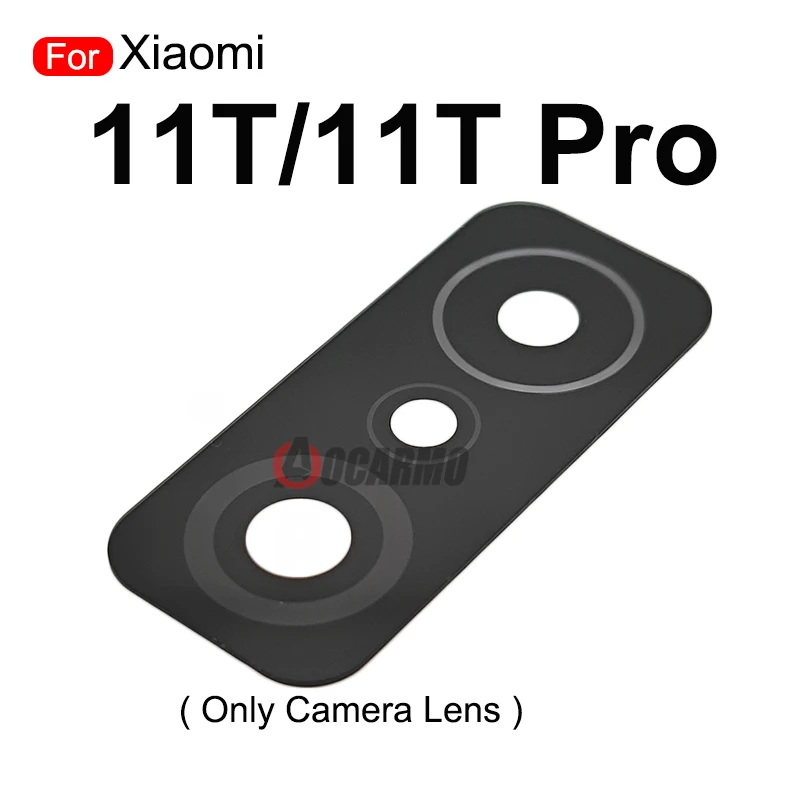 1Pcs For Xiaomi 11T Pro Mi11 Back Rear Camera Lens With Frame Replacement Parts