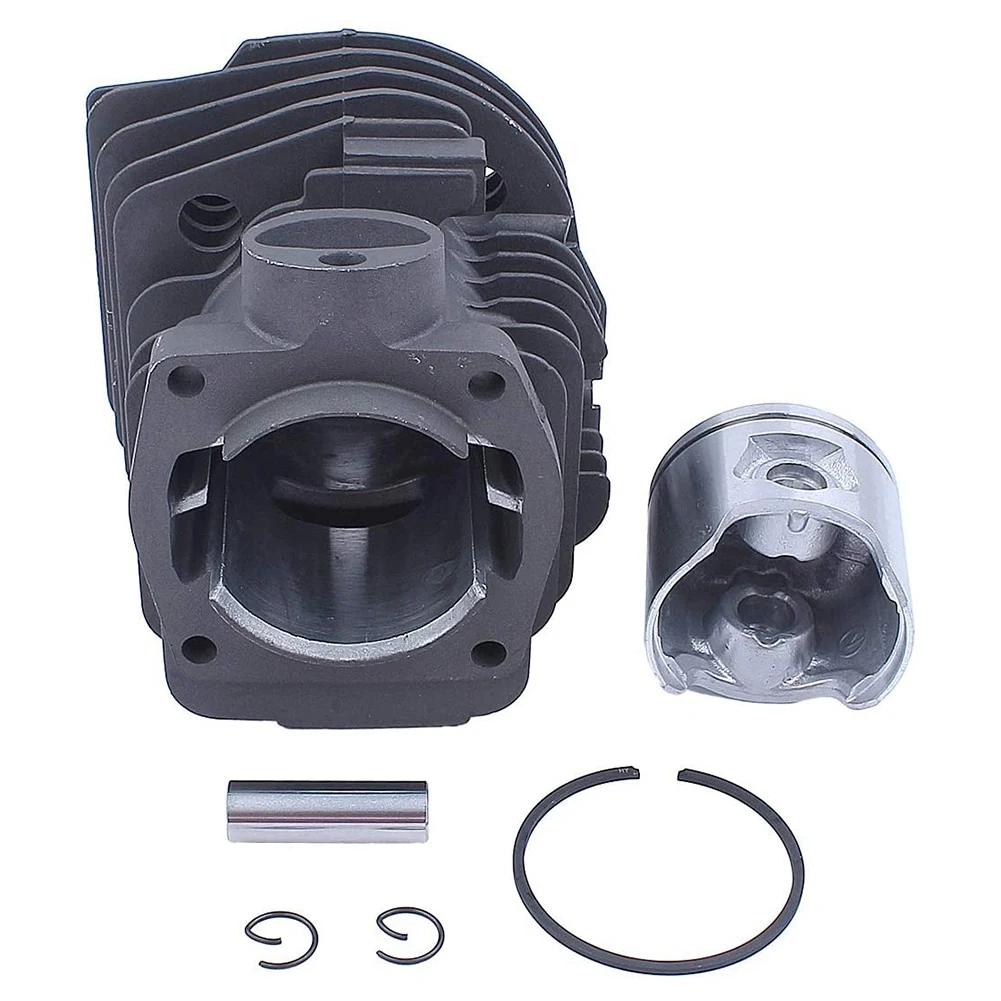 -[Retail TX] 44Mm Cylinder Piston Kit For 350 351 Air Fuel Filter Line Decompression Valve Chainsaw Replace Spare Part