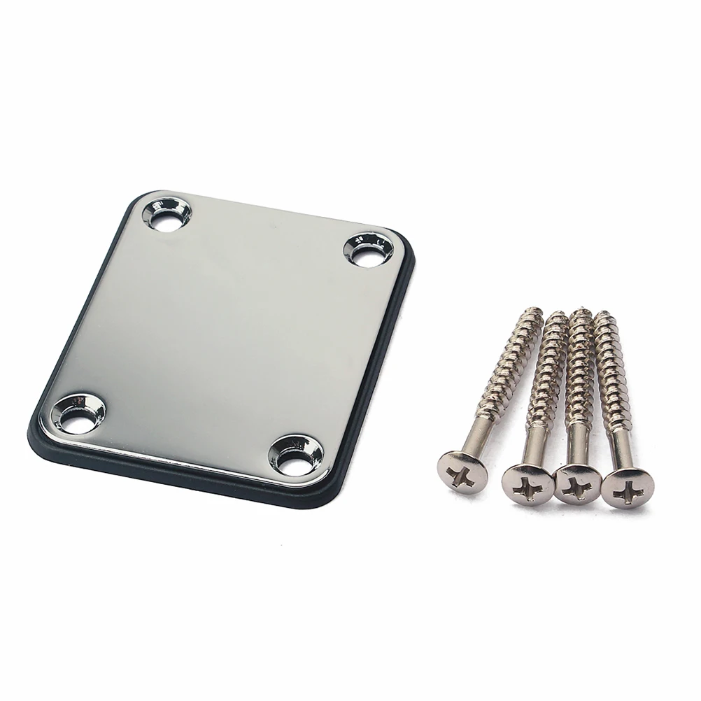 

Chrome Reinforcement Metal Guitar Neck Metal Guitar Neck Plate Plate Durable High Grade Lightweight Easy Installation