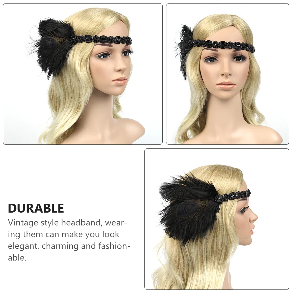 

1pcs Vintage Flapper Headpiece Lightweight Party Head Decor For Women Fascinator Hairband Costume Accessories Dance Event Wear