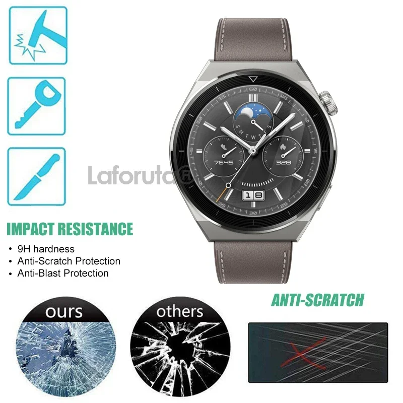 Gehärtetes Glas für Huawei Uhr GT 3 GT3 Pro 42mm 46mm GT Runner Smartwatch Displays chutz folie explosions geschütztes Film zubehör