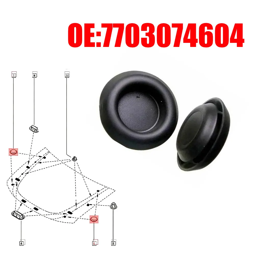 10x Car Door Lock Plug Stoppers Clips Car Door Hole Cover Rubber Stopper 7703074604 for Renault Clio Duster Espace