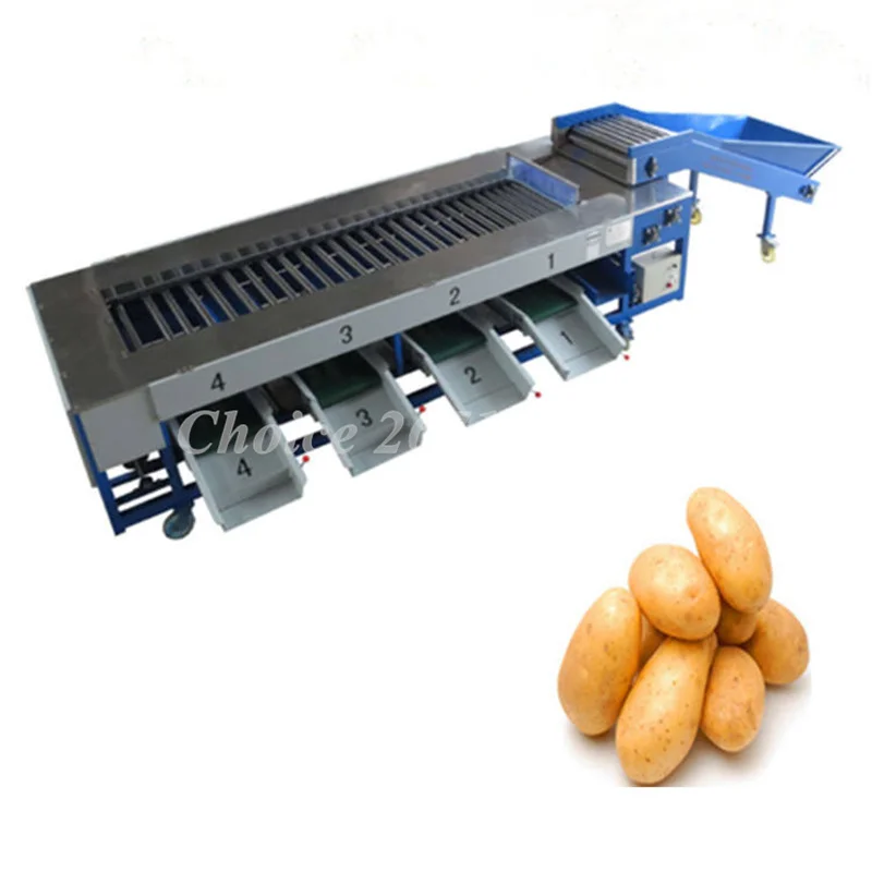 Commerciële Appel Sinaasappel Citroen Roller Borstel Classifier Sorter Machine Fruit En Groenten Classificator Sorter Machine