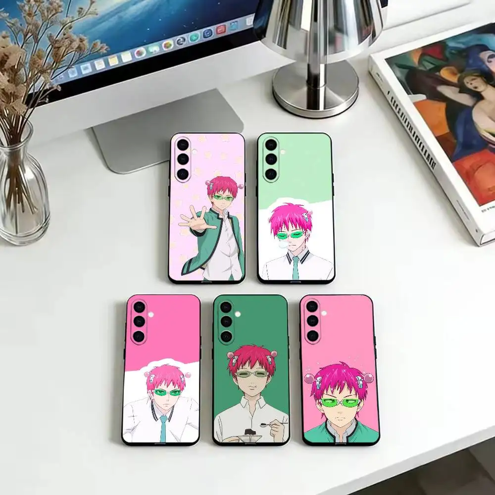 Anime Kusuo Saiki  Phone Case For Samsung Galaxy A73,A72,A71,A70,A53,A52,A51,Soft Silicone Black Cover