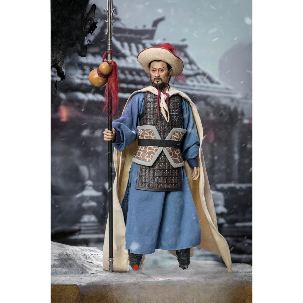 Water Margin Series 1/6 Scale Collectible Figure Leopard Head Linchong Full Set 12Inch Men Soldier Action Figure Body Toys