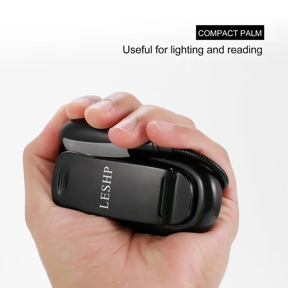 Luz recarregável do livro 4 conduziu a luz de leitura com cabo usb luz do dia flexível fácil clipe noite lâmpada de leitura na cama