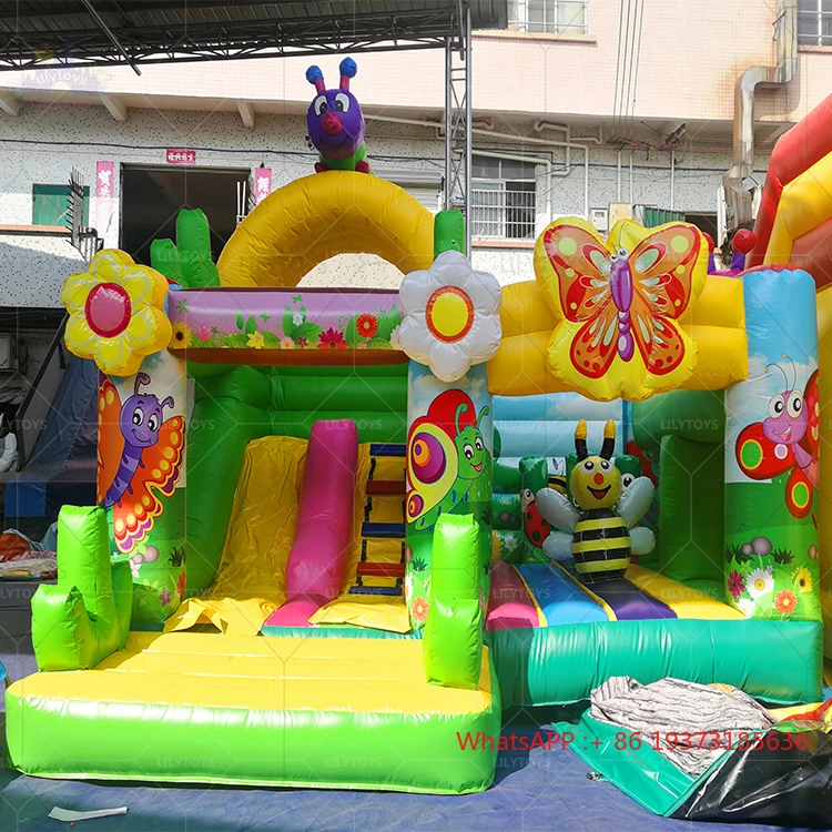 

Надувной шезлонг, надувной замок «Маленькая пчелка», прыгающий замок, комбинированный дом с горкой для продажи