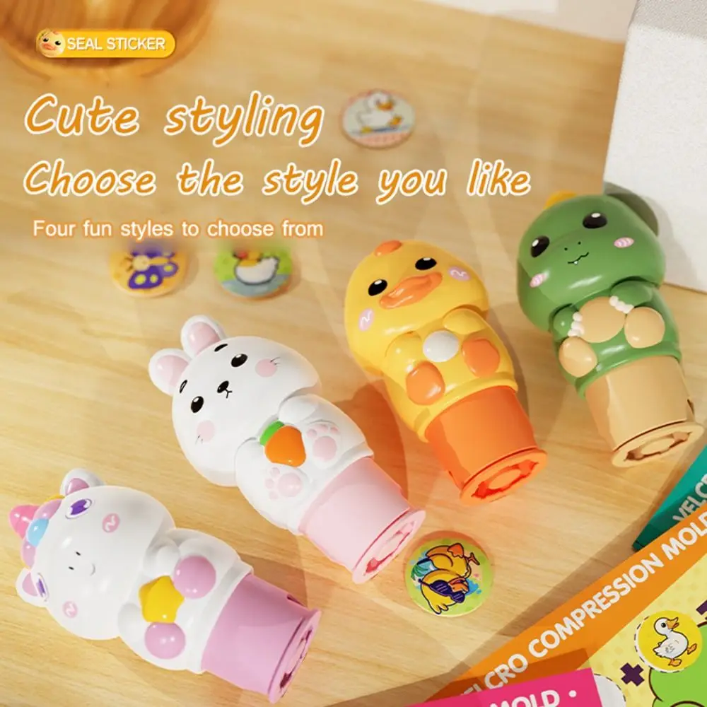 DIY クラフト動物スタンプステッカー面白いシールスタンプご褒美ステッカーおもちゃセットインタラクティブ防水子供用シール