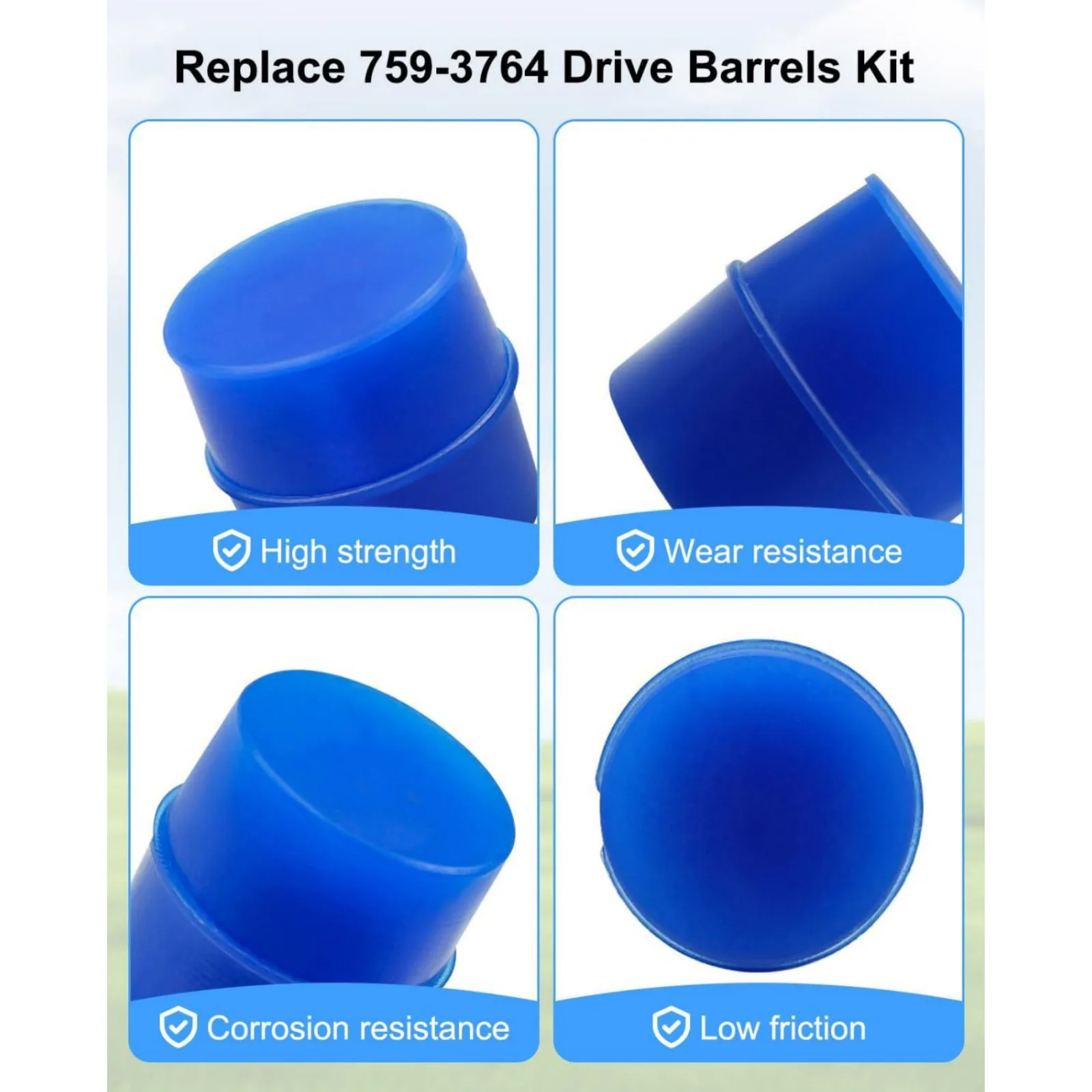 10Pcs Lawn Mower Drive Barrels Kit 759-3764 731-3124 for Cub Cadet 2130 2135 GT2000 GTX2000 LT2042 XT3 Series Replacement Parts