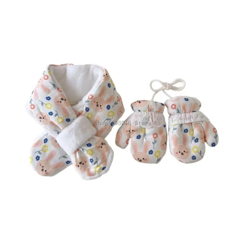 

Infant Scarf Gloves Combo with Weather for Baby Machine Washable