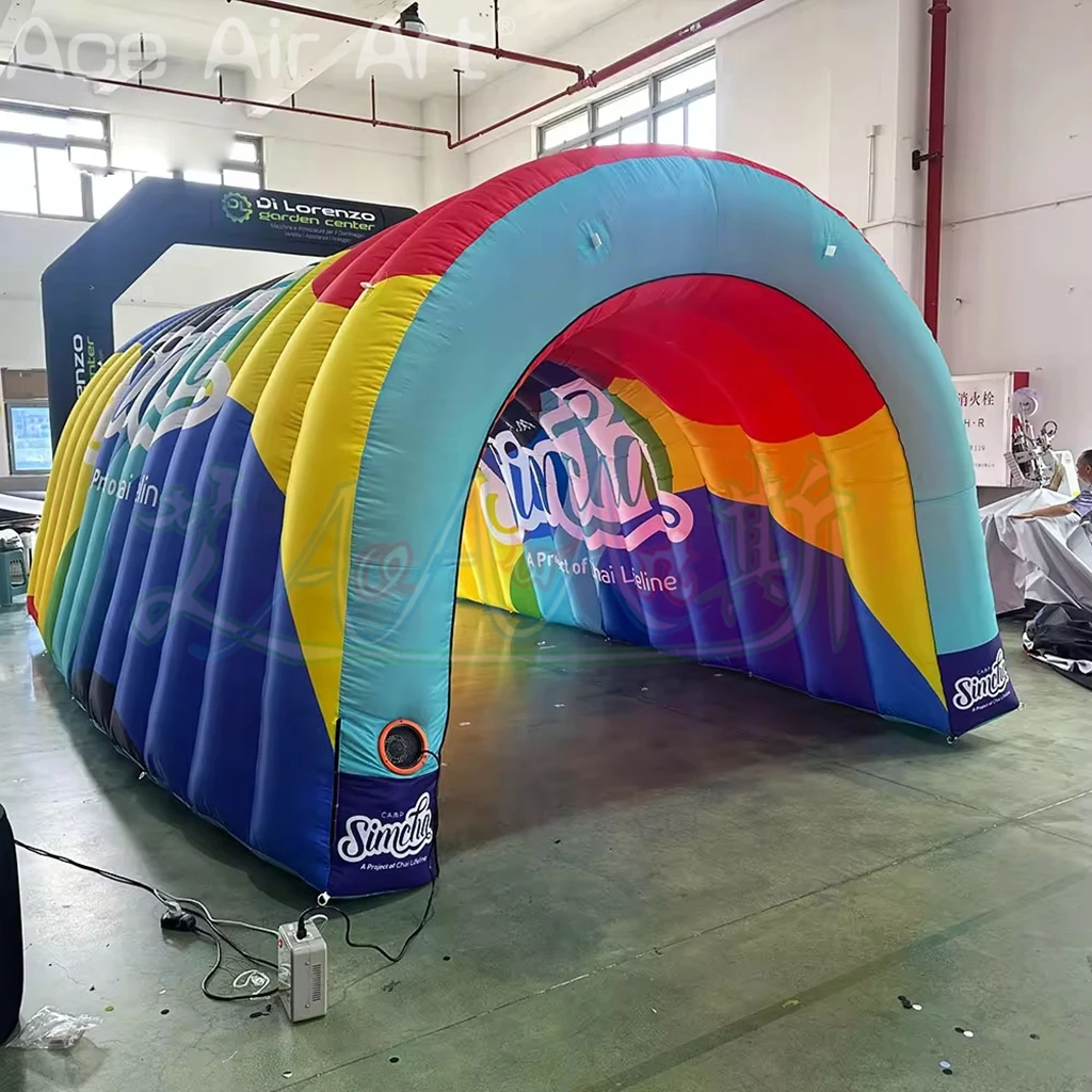 Inflatable Entrance Arch Exit for Sports Event Advertising Giant Commercial  Inflatable Tunnel Tent