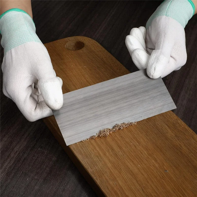 

A20F-Card Scraper Burnisher And 6 Pcs Cabinet Scraper Set For Woodworking Card Woodworking Burnishing Include 3 Rectangle