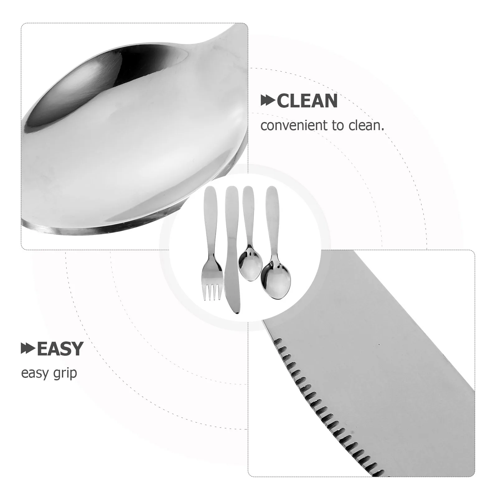 

1 комплект, детская посуда из нержавеющей стали, устойчивый к коррозии набор столовых приборов, ложка, вилка, ложка для супа, креативный дизайн для домашнего ужина