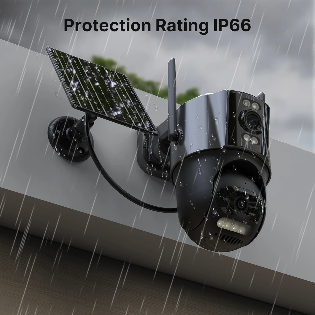 WONSDAR 4G SIM Solarkamera 24/7 Aufnahme Outdoor Drei Bildschirme PTZ-Kamera Auto-Tracking Wasserdichte Batterie-Überwachung ICSee – Detail 10