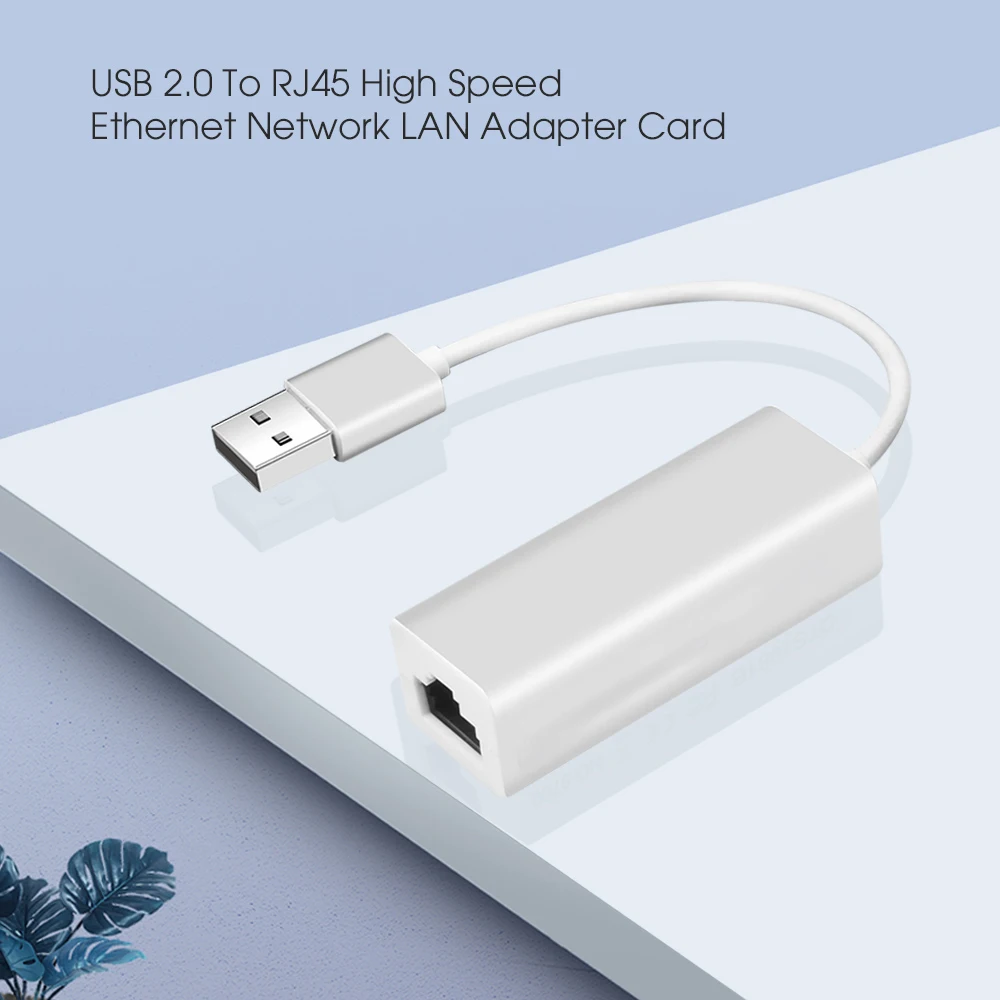 USB2.0 Network Card USB to Ethernet RJ45 USB Adapter 10Mbps LAN Adapter Super Speed USB 2.0 to RJ45 For PC Laptop Desktop