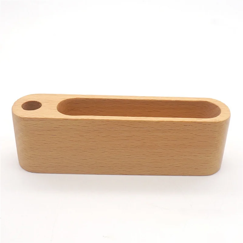 

Upgraded Business Card Holder Wooden Organizer Office Desk Name Card Display Stand With Pen Slot Memo Pad Cards Stand