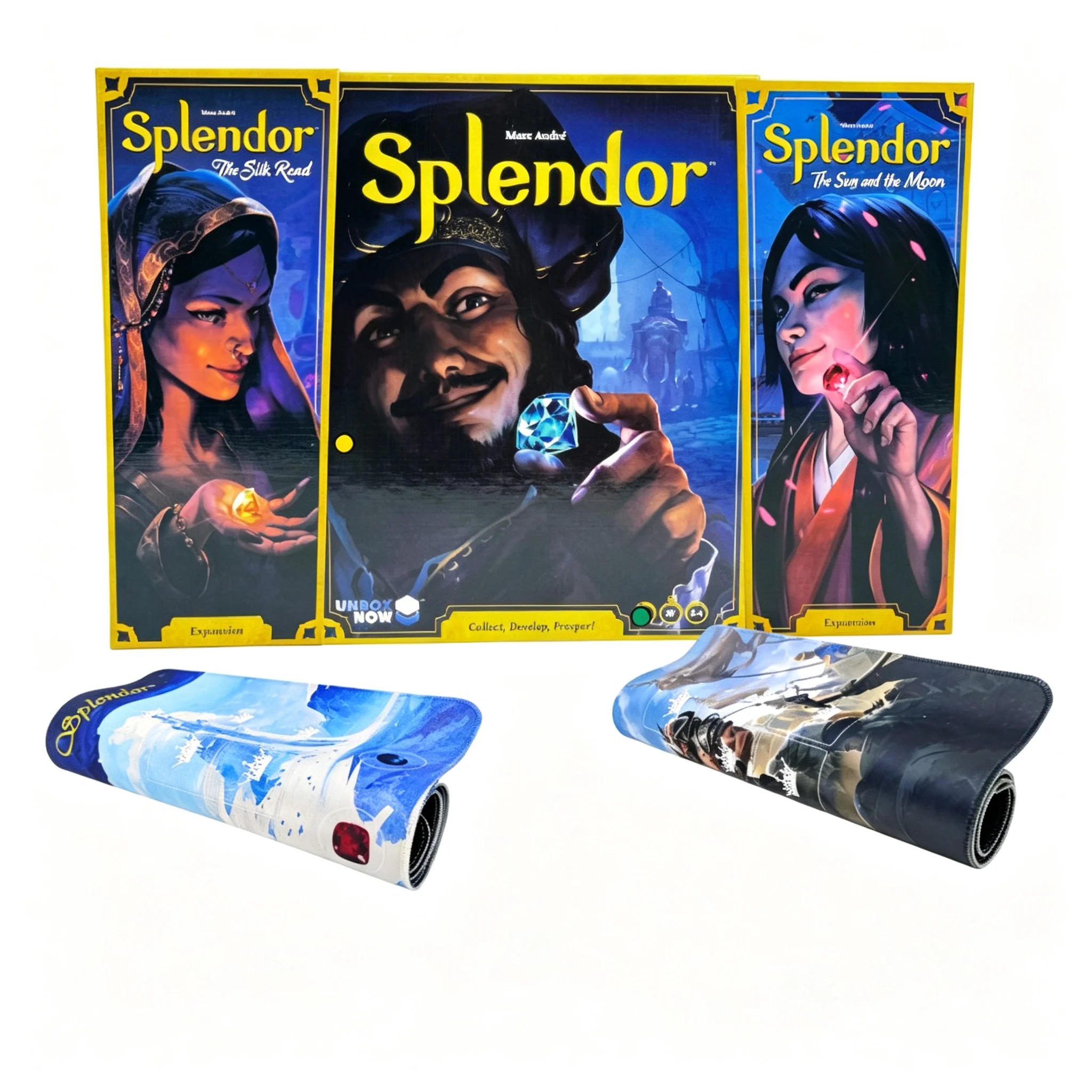 Splendor Gem Merchant Board Game with Silk Road Expansion Card Game for Decision Making And Strategy Shiny Gemstones