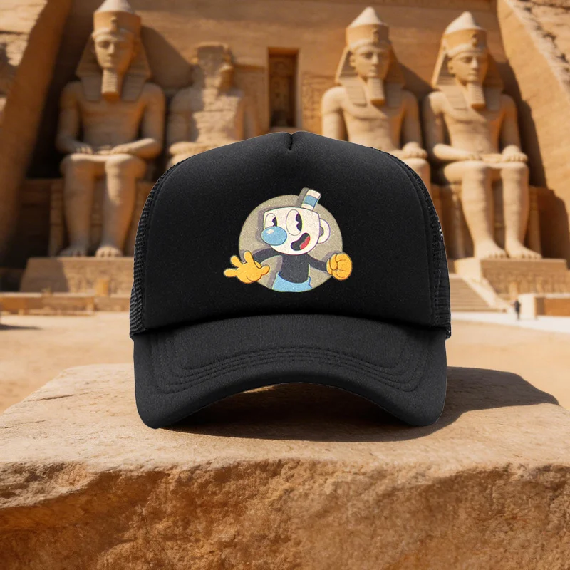 Unisex Cartoon Anime Character Stylish Mesh Baseball Cap Duckbill Hat for Running, Walking, Camping - Multiple Colors Available