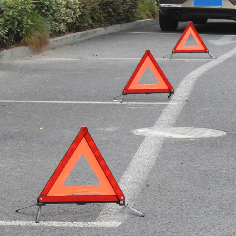 Panneau d'arrêt plié Tripod Car Emergency, Installation d'urgence, Danger, Triangle d'iode, Réflecteur de sécurité rouge, Signe d'iode, Nouveau