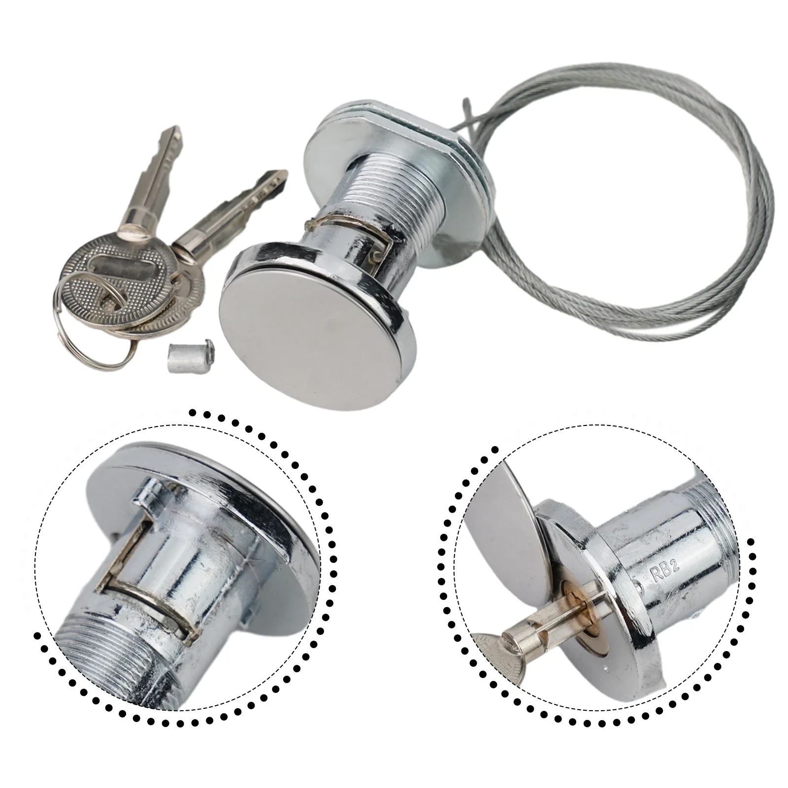 1 Set Of Garage Door Lock Drawstring Lock Manual Furniture Hardware Is Suitable For Garage Door Roller Shutter Door