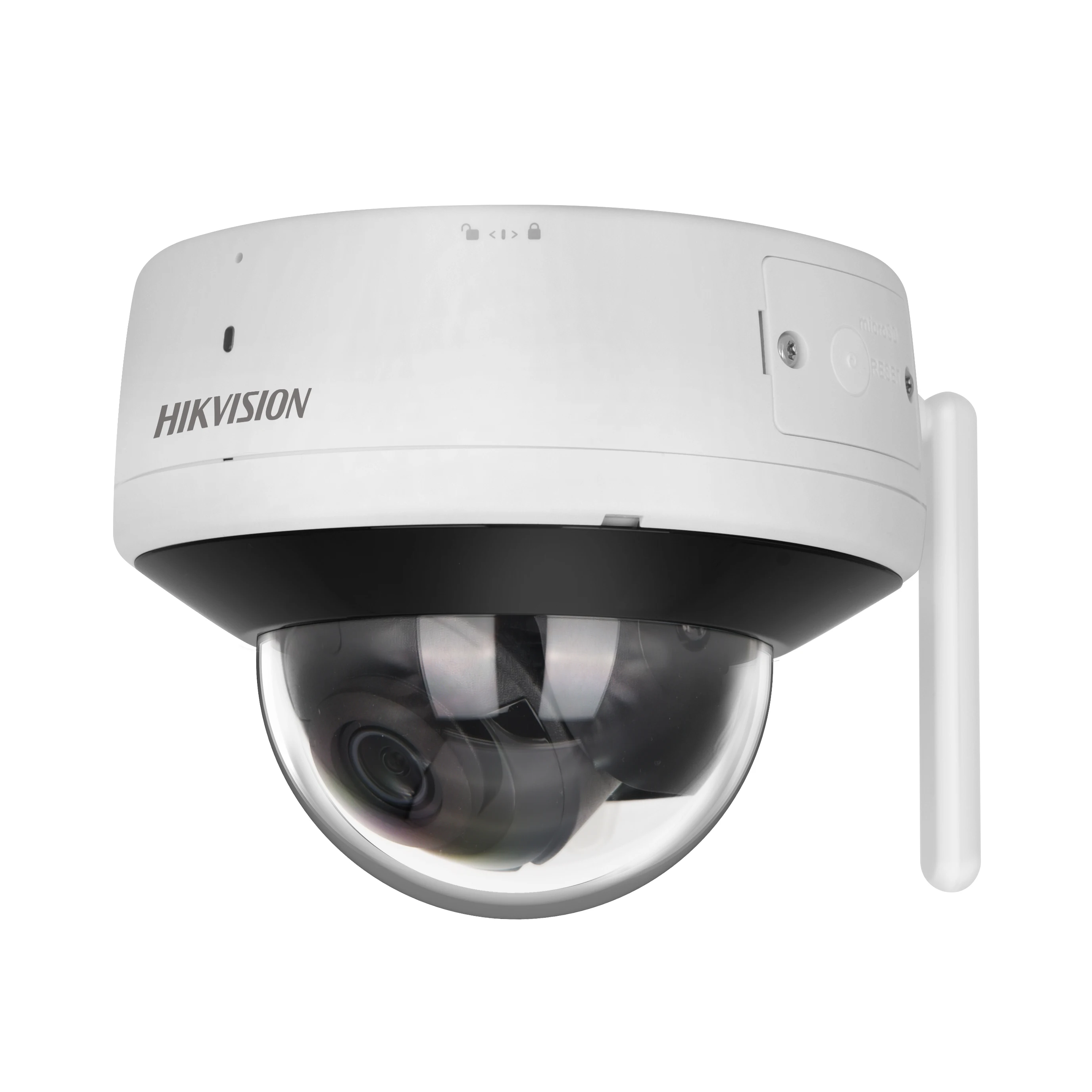 Imagem -02 - Hikvision Ds2cv2141g2-idw Original 4mp ao ar Livre Wifi Áudio Fixo Dome Câmera de Rede Exir 2.0 Slot sd ir 30m Áudio Bidirecional Ip66