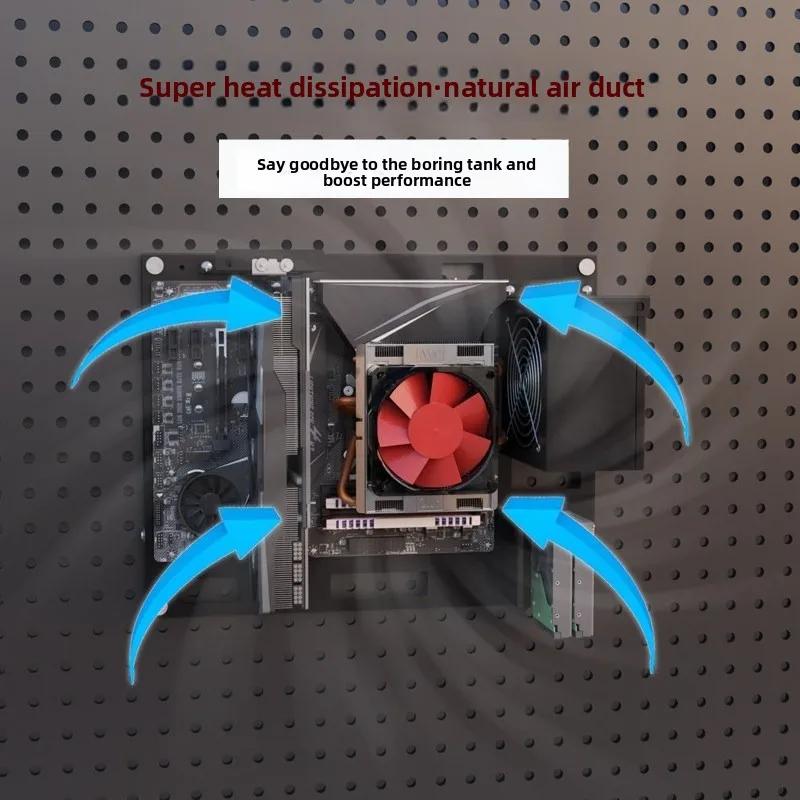 Open, wall-mounted chassis, upper wall-mounted hole board main board bracket test platform, ATX MATX support