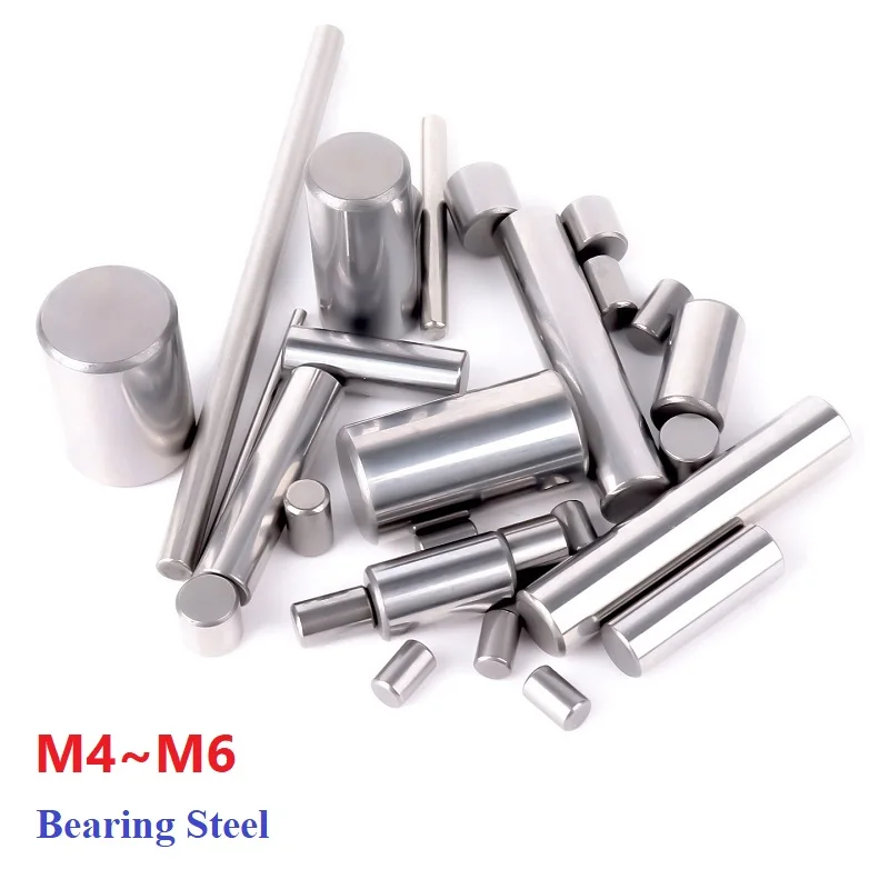 M4 M5 M6 HRC58-62 Bearing Steel Solid Cylindrical Dowel Pin High Hardened Locating Fixed Parallel Pins