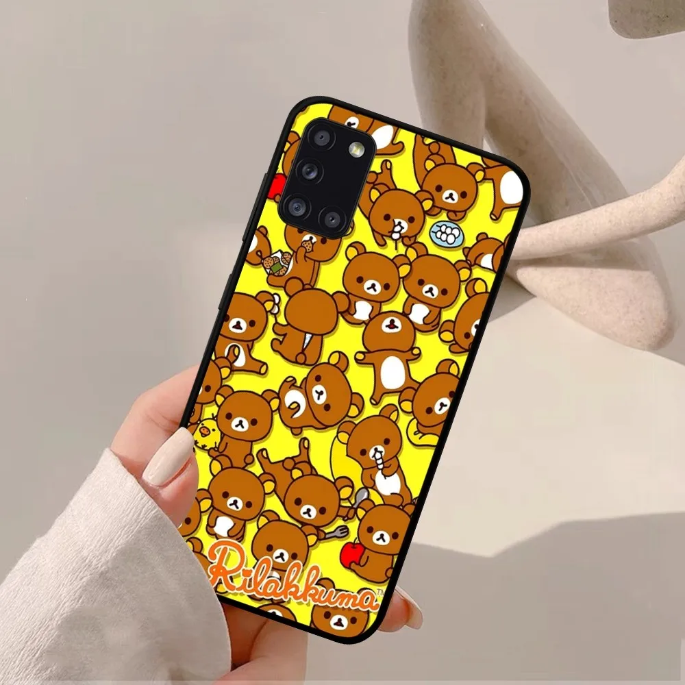 R-Rilakkuma Phone Case For Samsung A 10 11 12 13 20 21 22 30 31 32 40 51 52 53 70 71 72 73 91 13 shell