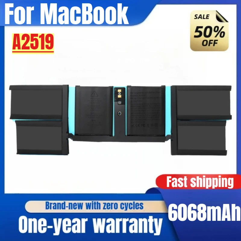 

Laptop Battery A2519 For MacBook Pro 14 Inch A2442 A2519 M1 2021 High Capacity Battery High Quality Replacement Battery