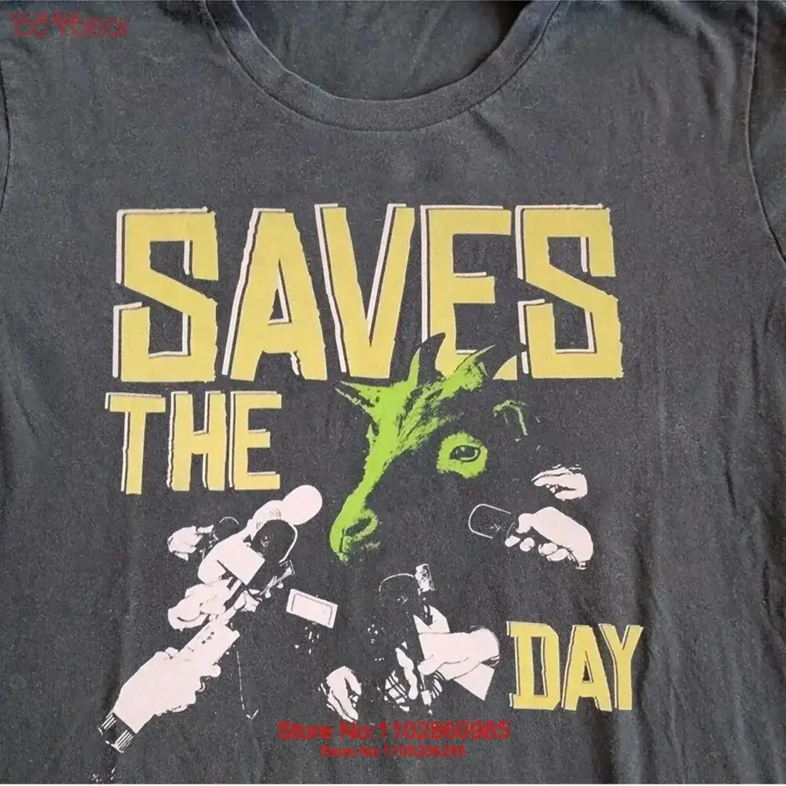 Popular Saves the Day Band Men S 235XL T Shirt 8D134 vintage Washed graphic streetwear Breathable Versatile vintage Washed Soft