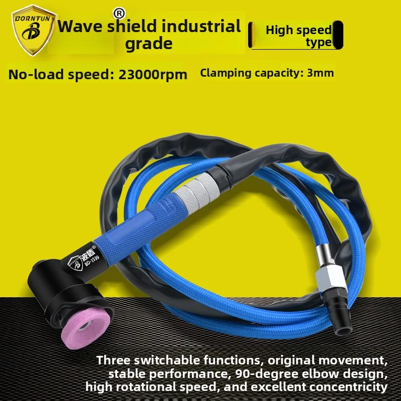 Wave Shield 90-Degree 45-Degree Air Grinding Pen Pen-Type Pneumatic Grinder Elbow Pneumatic Grinding Pen Bd-1539