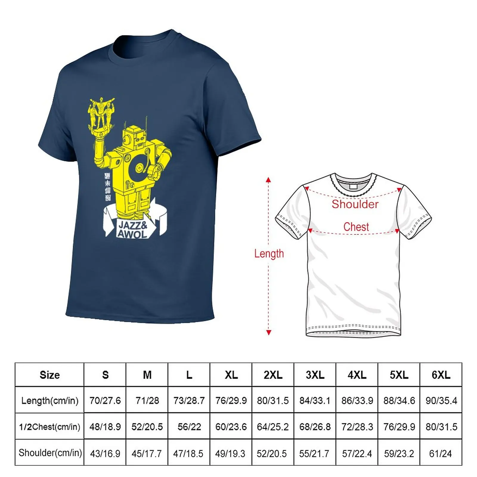 New Jazz & Awol Print T-Shirt cute clothes quick drying t-shirt Short sleeve tee men