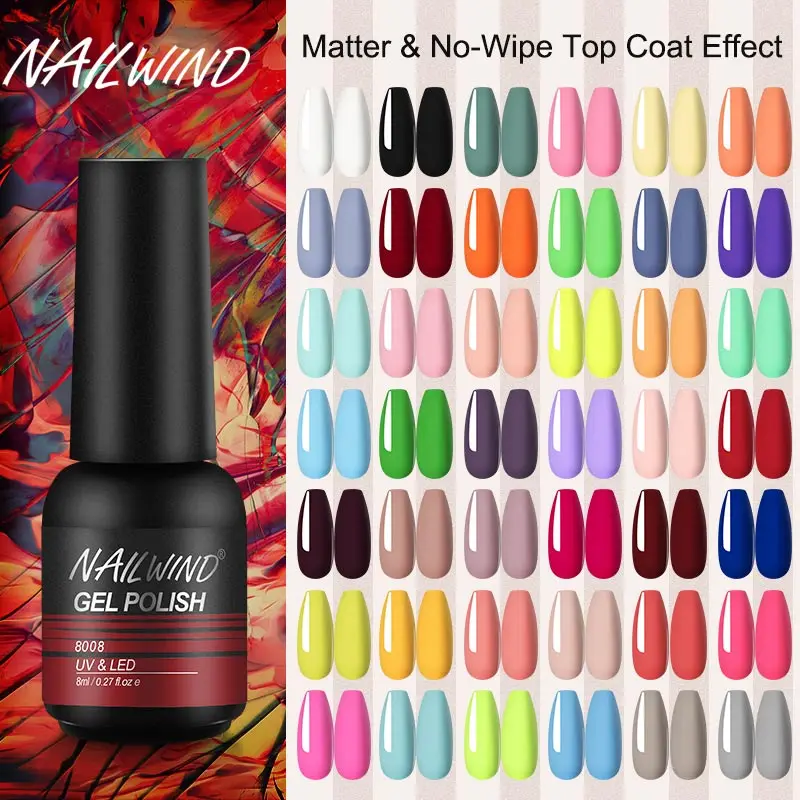 

ROSALIND mini/8ml Gel Nail Polish Soak Off Semi Permanent Base Top Coat Long Lasting UV Cure Vernis Manicure For DIY