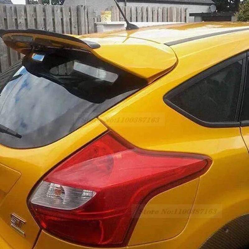 Per Ford Focus 2012-2018 ST MK3 Hatchback Spoiler plastica ABS fibra di carbonio colore auto coda ala decorazione Spoiler sul tetto posteriore