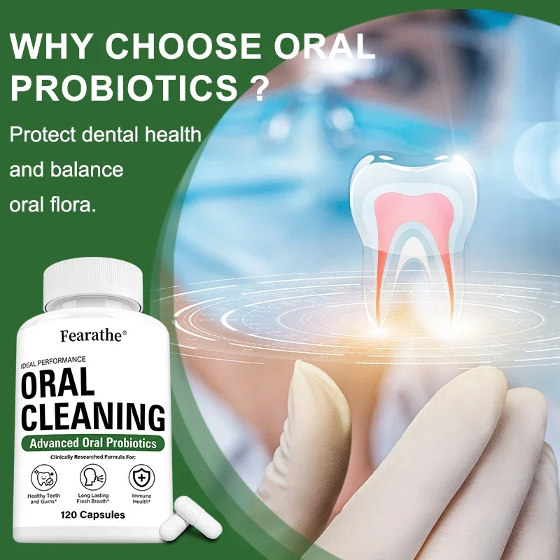 Advanced Oral Probiotics - Promotes Cavity Health, Cleans, Fights Bad Breath, Cavities, Healthy Teeth and Gums, Immune Health