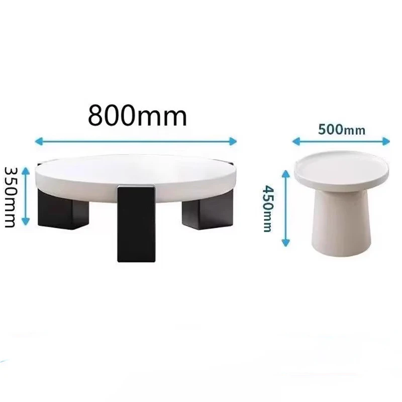 Mid Century Modern Coffee Table Minimalist Design Round Trendy Coffee Table European Classic Table Basse Living Room Furniture