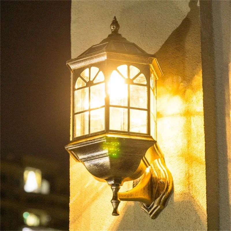 BUNNY Outdoor Solar Retro Wall Light LED Waterproof Classical Sconces Lamp for Home Porch Decoration