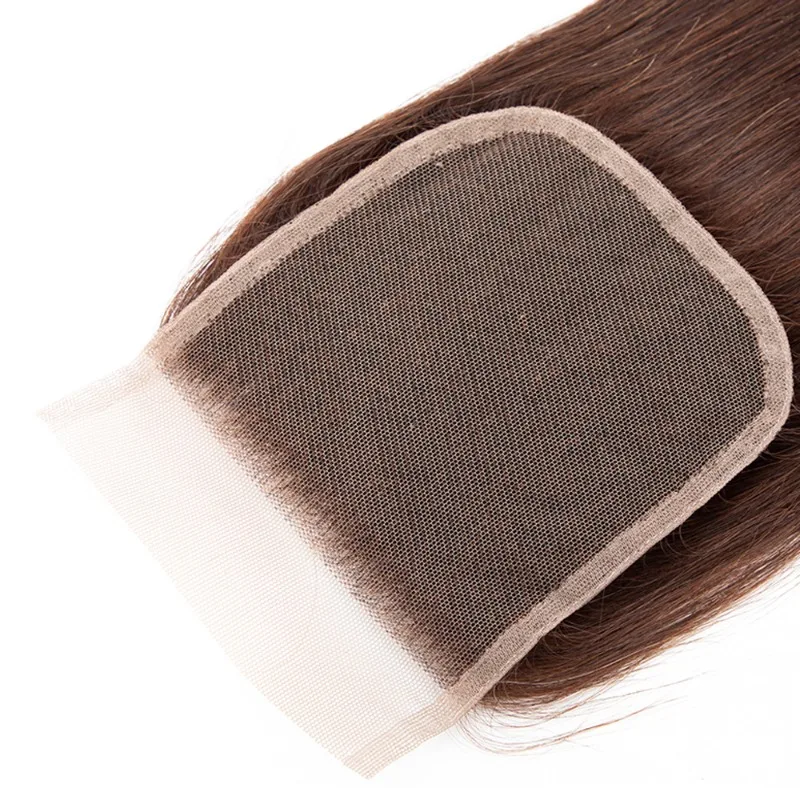 Premium # 4 capelli umani onda del corpo 4x4 chiusura in pizzo, capelli veri traspiranti vergini brasiliani non trattati al 100% sensazione di alta qualità