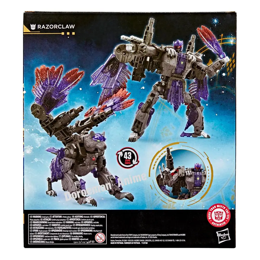 En Stock Original Hasbro Transformers Age of The Primes Leader Class Razorclaw 19Cm juguetes de acción regalos para niños figuras de Fans